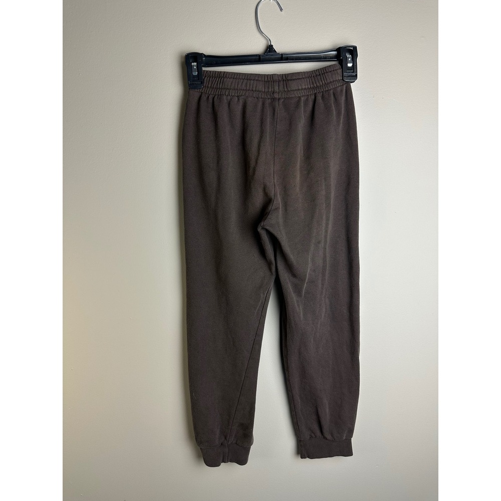 HM Kids Joggers Dark Brown Fleece Sweatpants Size 10 Drawstring Cuffs - Picture 2 of 4